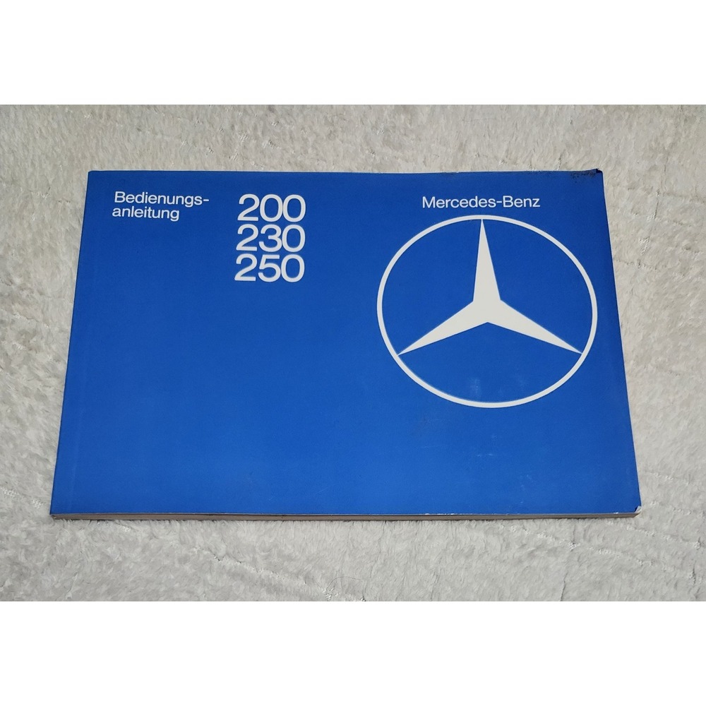 Mercedes‎ W123 A1235844496 Operating Instructions Manual German